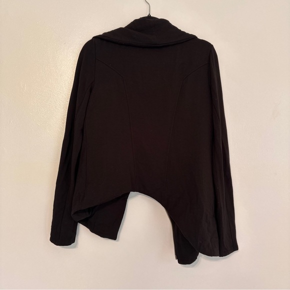 Helmut Lang Asymmetric Modal Moto Zip Jacket size Medium Black - Picture 7 of 7